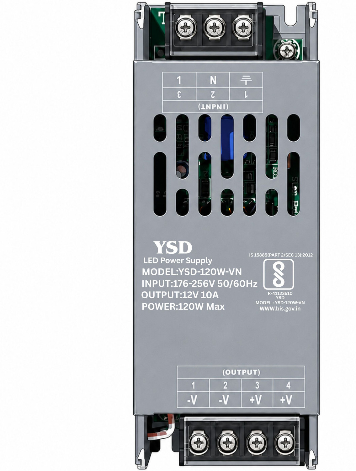 Image of Volt Vision SMPS Driver 12V 10AMP 120W AC To DC Switching Convertor Adapter Supply 12V