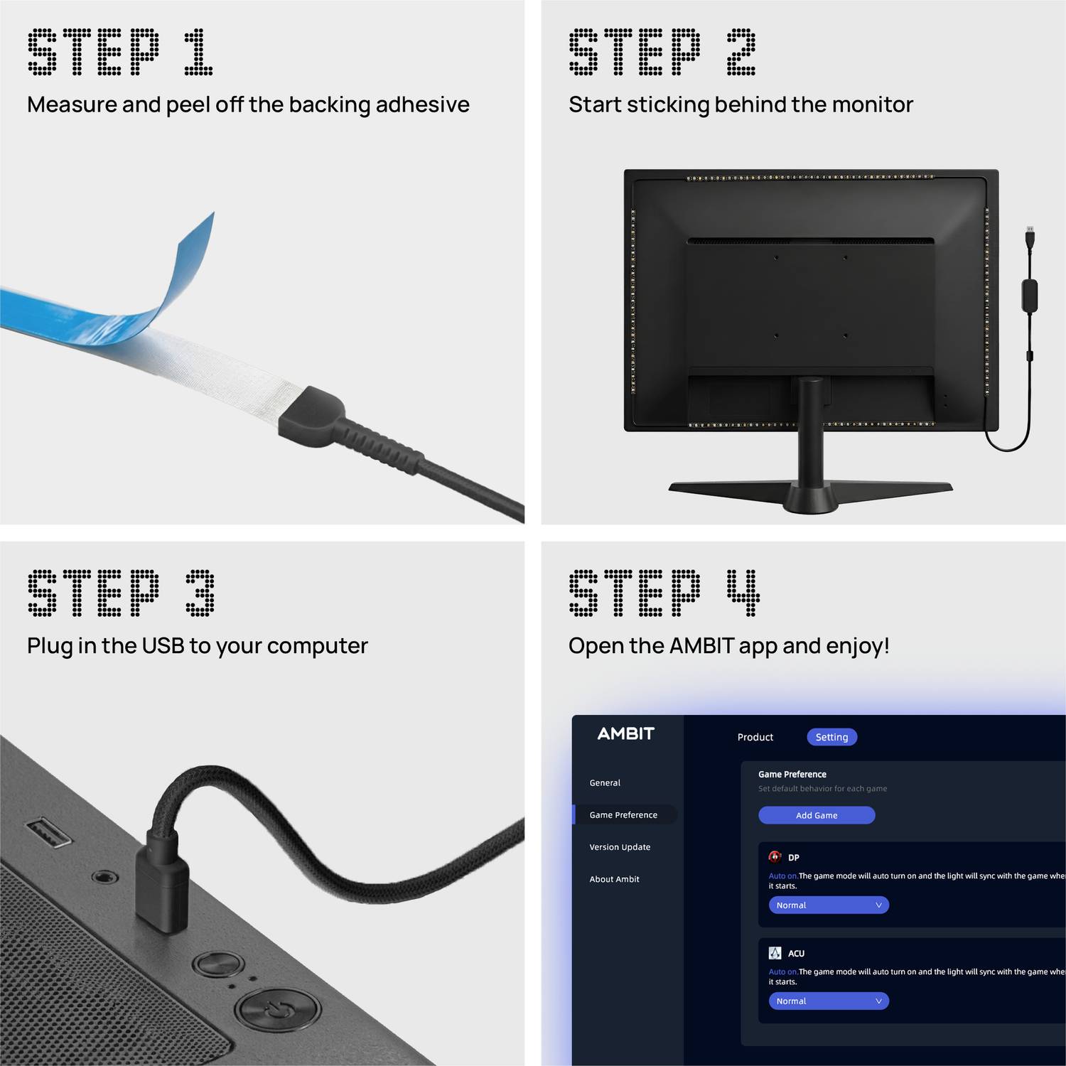 Mitsuko Phantom G3 Monitor Backlight LED Strip - Image 4