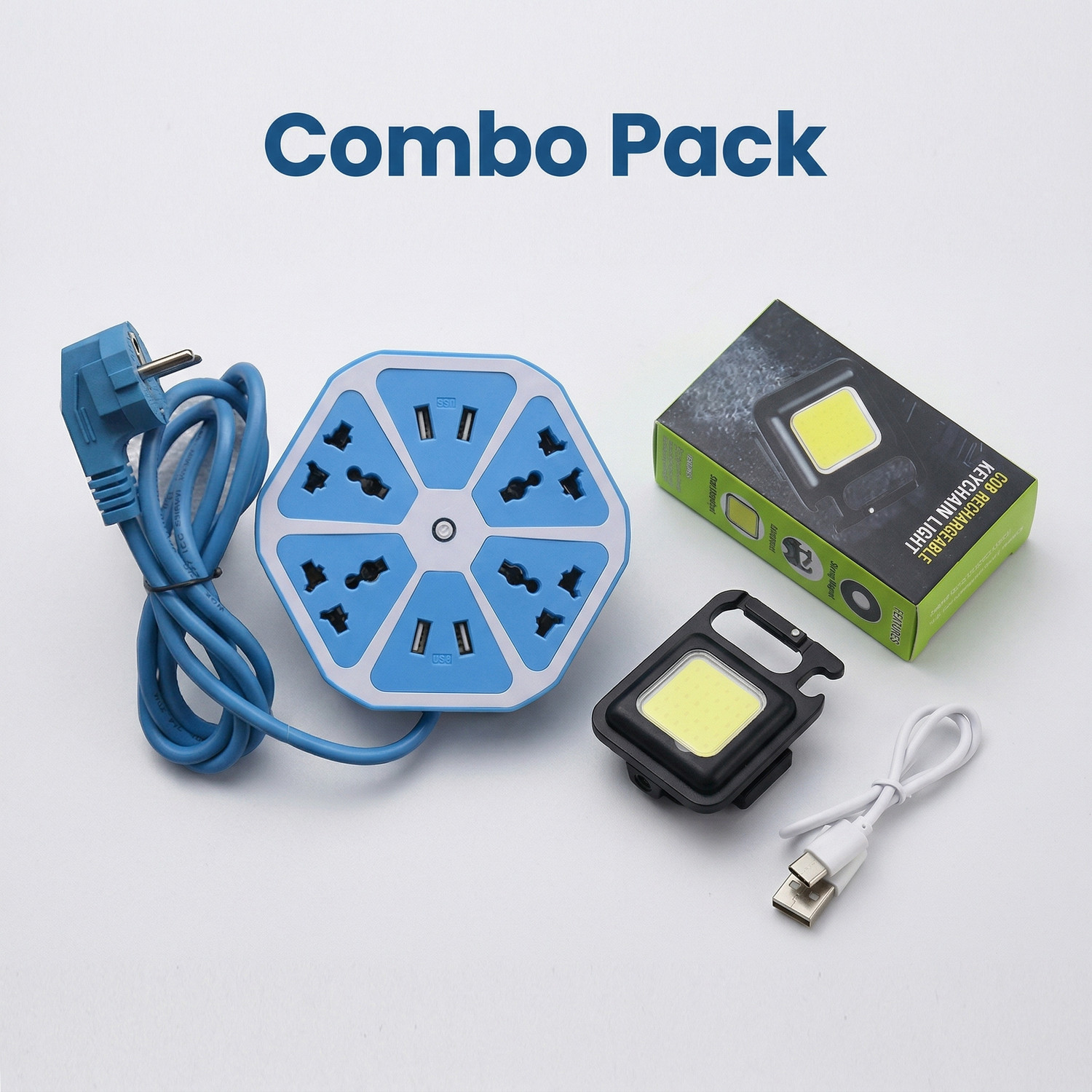 Image of Sturlite Combo of USB Hexa Socket+COB Light 1.5 hrs Lantern Emergency Light