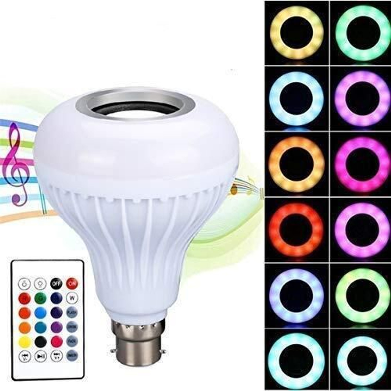 Image of Newness 12 Watt RGB Bulb,Color Changing Disco lights for Home Smart Bulb