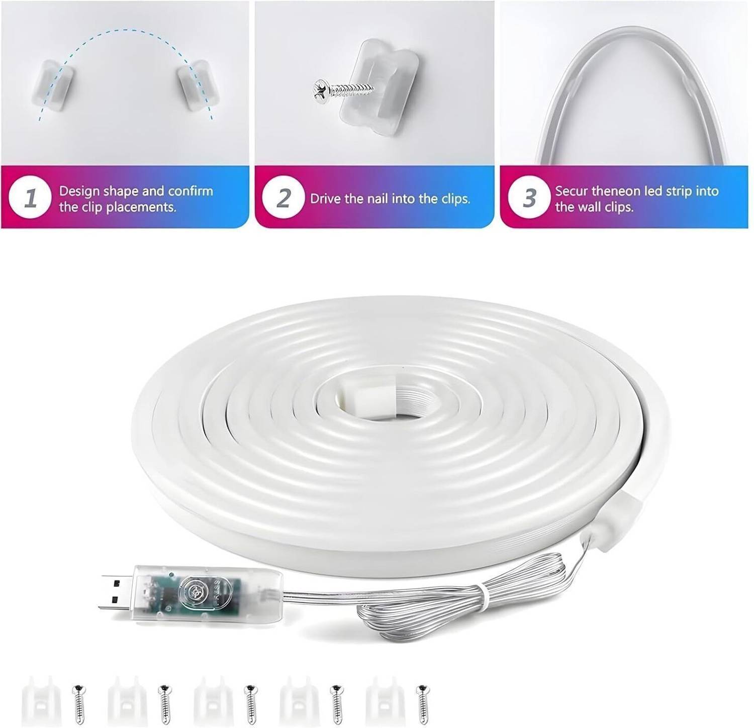 KIZJORYA RGB Neon Light Strip with Music Sync - Image 4