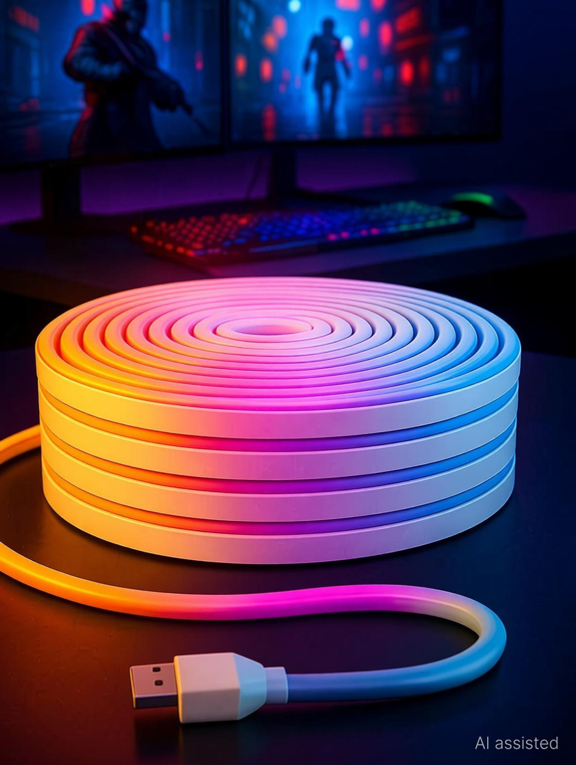 Image of One94Store 500 LEDs 5 m Multicolor Color Changing Strip Rice Lights