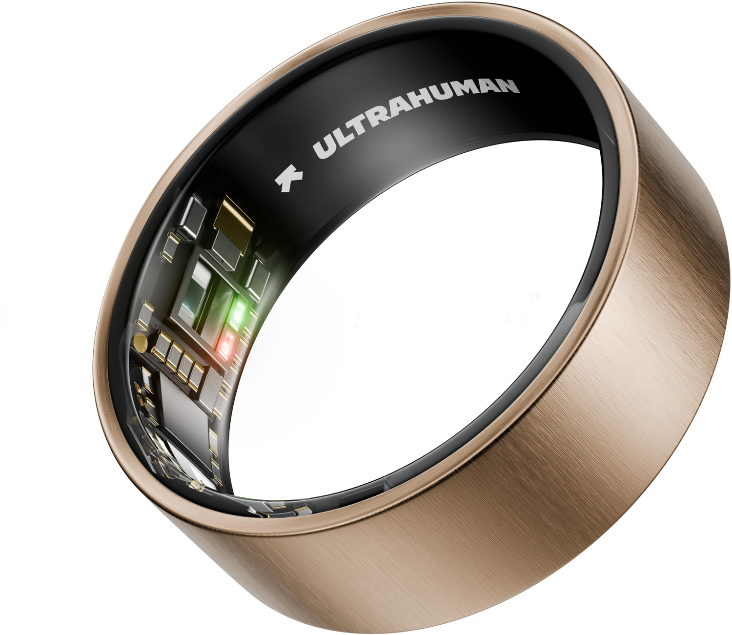Image of Ultrahuman Ring AIR Track Sleep, Workouts, HR, HRV, Health Tracker - Up to 6 Days Battery Smart Ring (8, Brushed Rose Brown, Black)