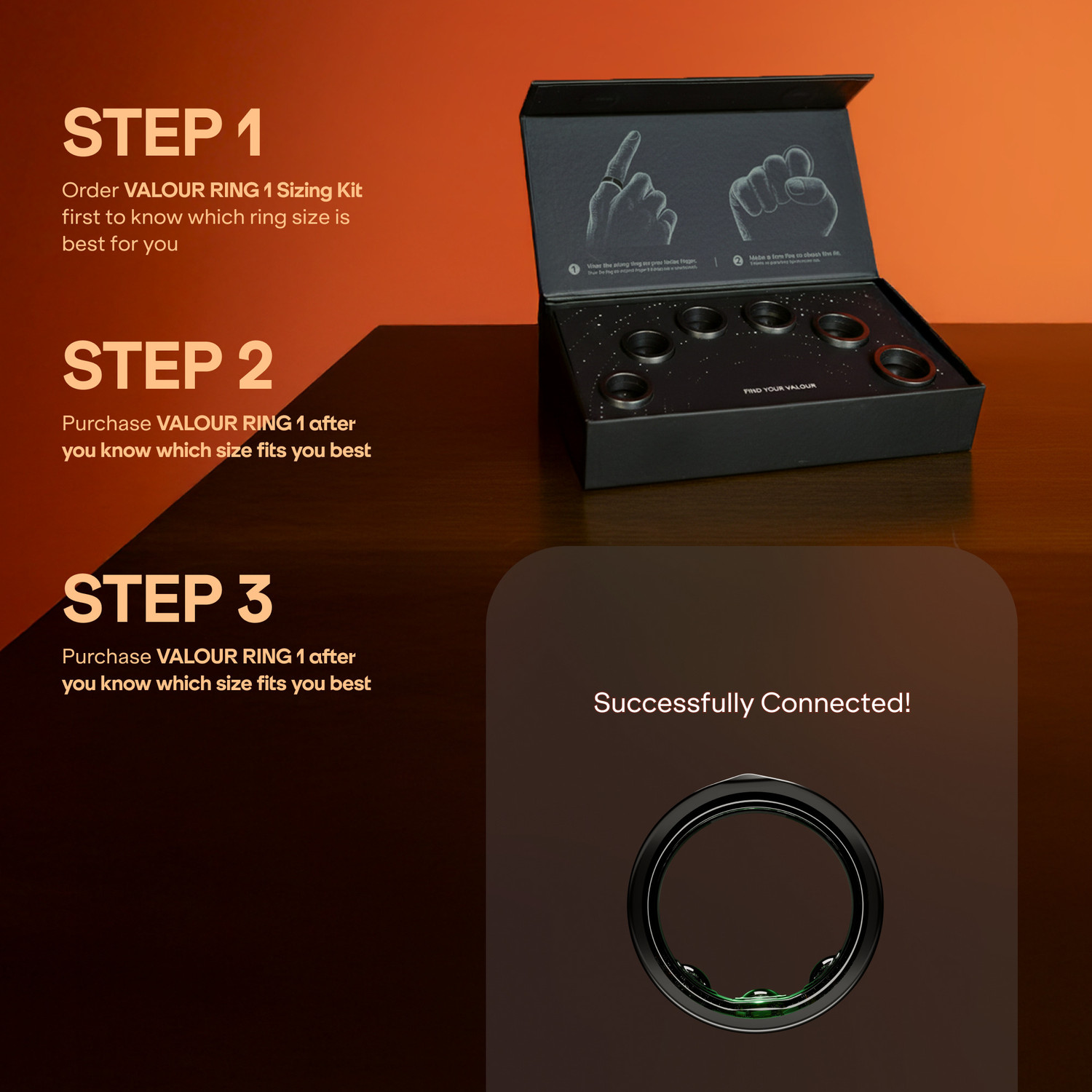 Image of boAt Valour Ring 1, 24*7 Sleep & Activity Tracker, 15 Days Battery, 5 ATM, Titanium Smart Ring