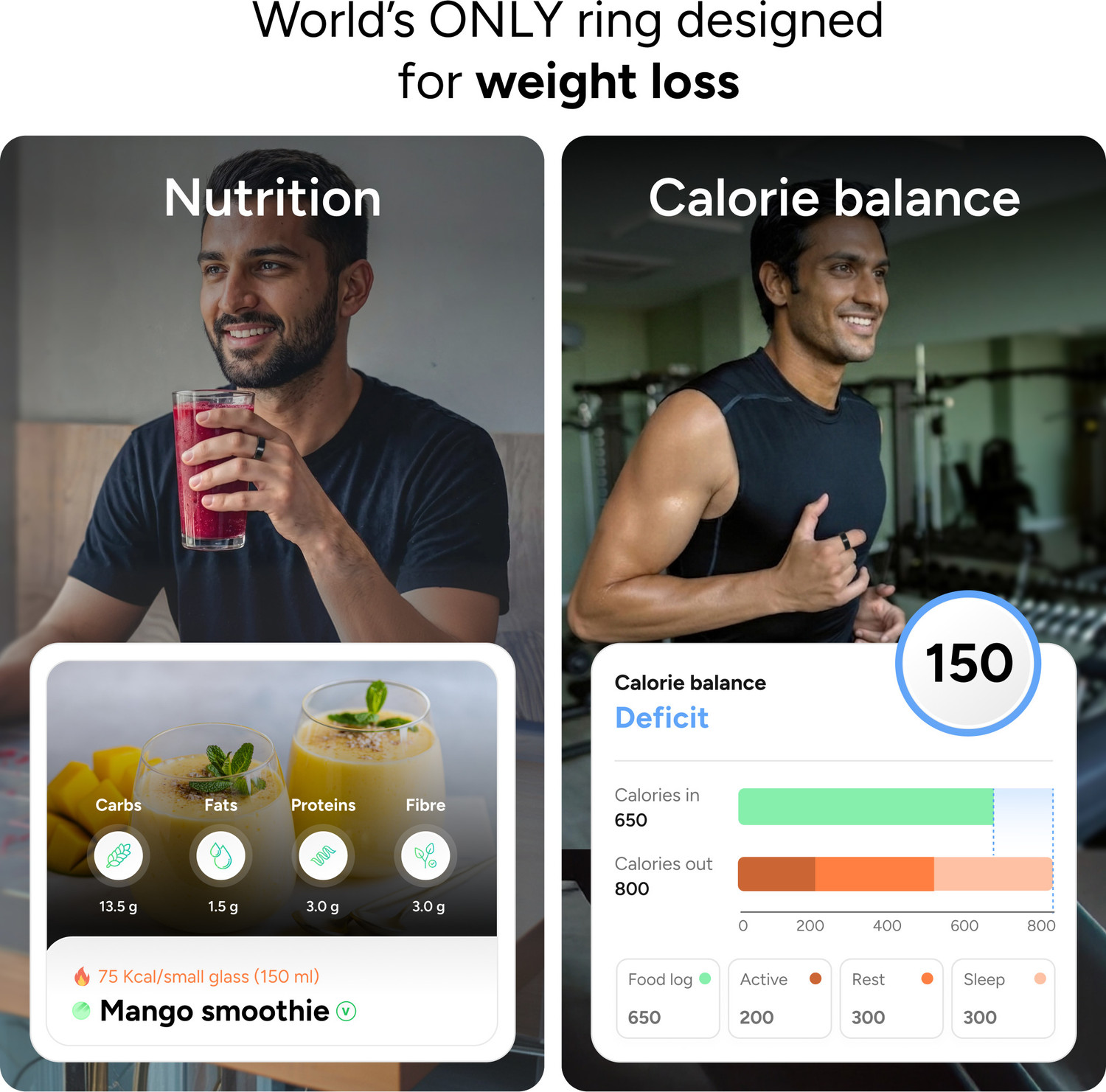 Image of Gabit Smart Ring, 7-10 Days Battery - Track Steps, VO2 Max, Recovery, Calorie Counter Smart Ring