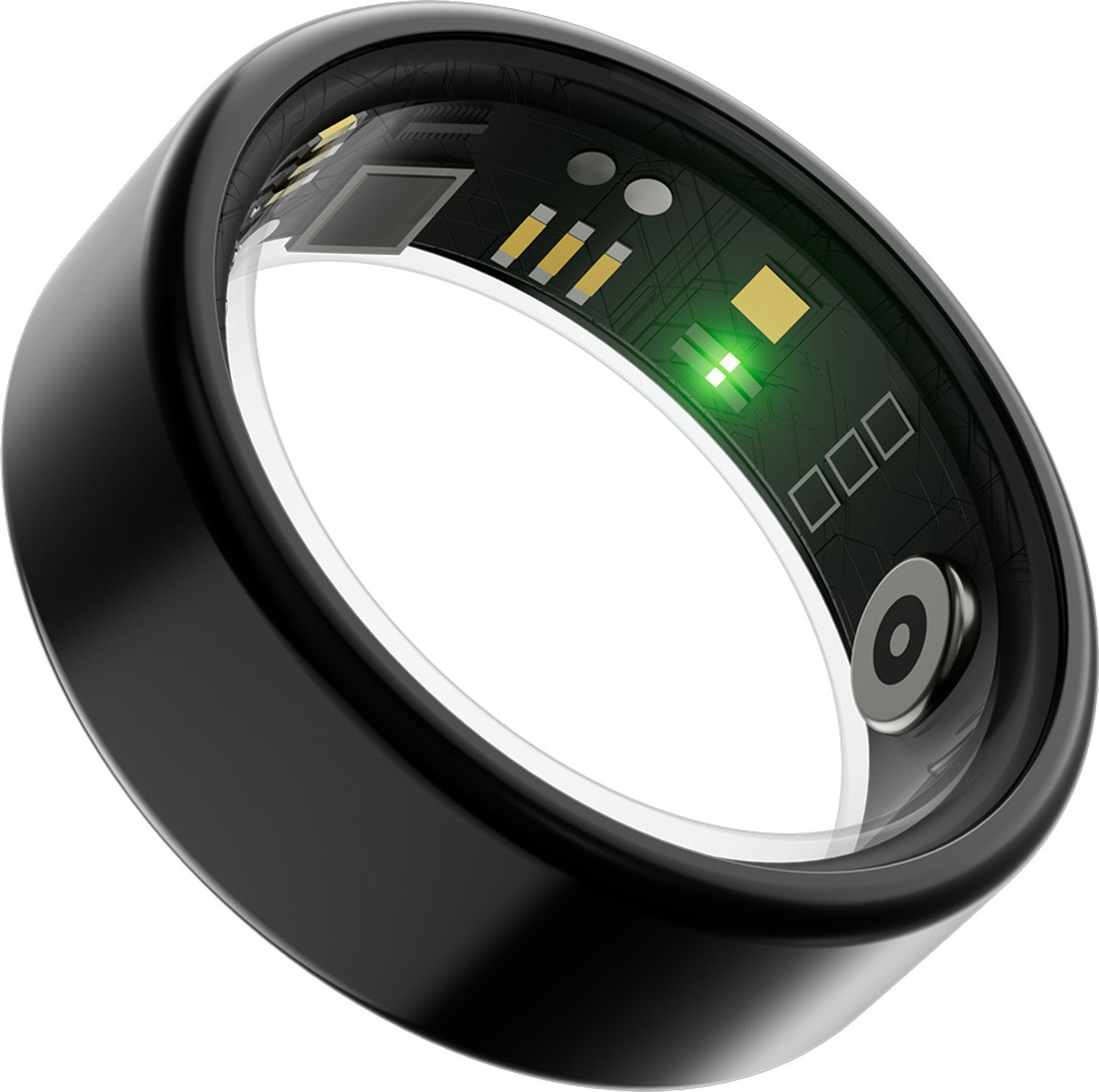 Image of boAt Active w / Portable Charging Case, Lightweight Stainless-Steel Design Smart Ring