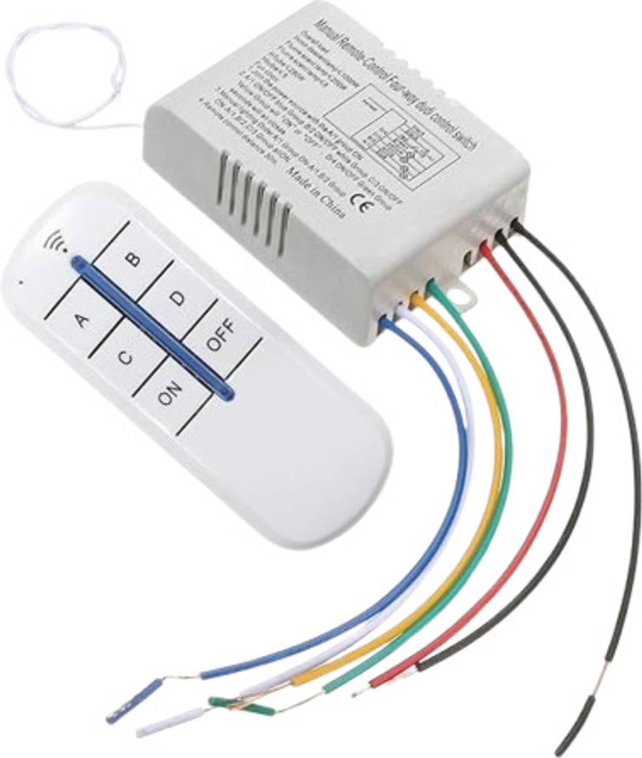 AMITA Manual Remote-Control Four-way Dual Switch - Image 1