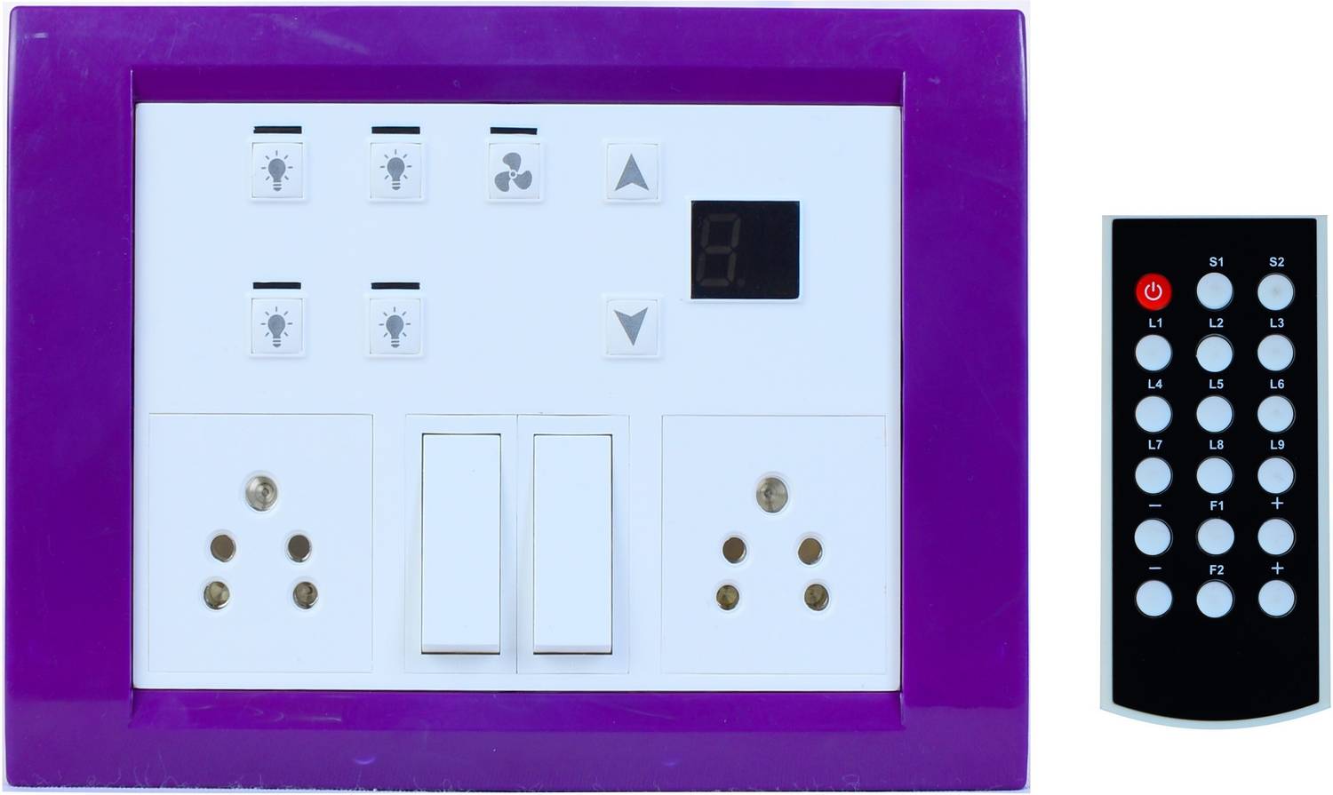 carolight technologies Remote control (4 Lights + 1 Fan) Smart Switch
