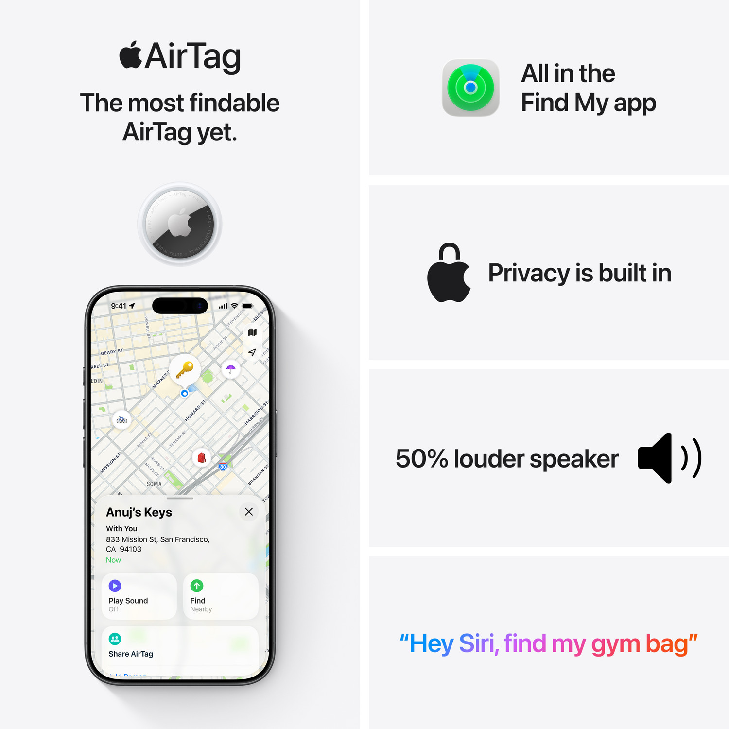 Image of Apple AirTag 4 pack Location Smart Tracker