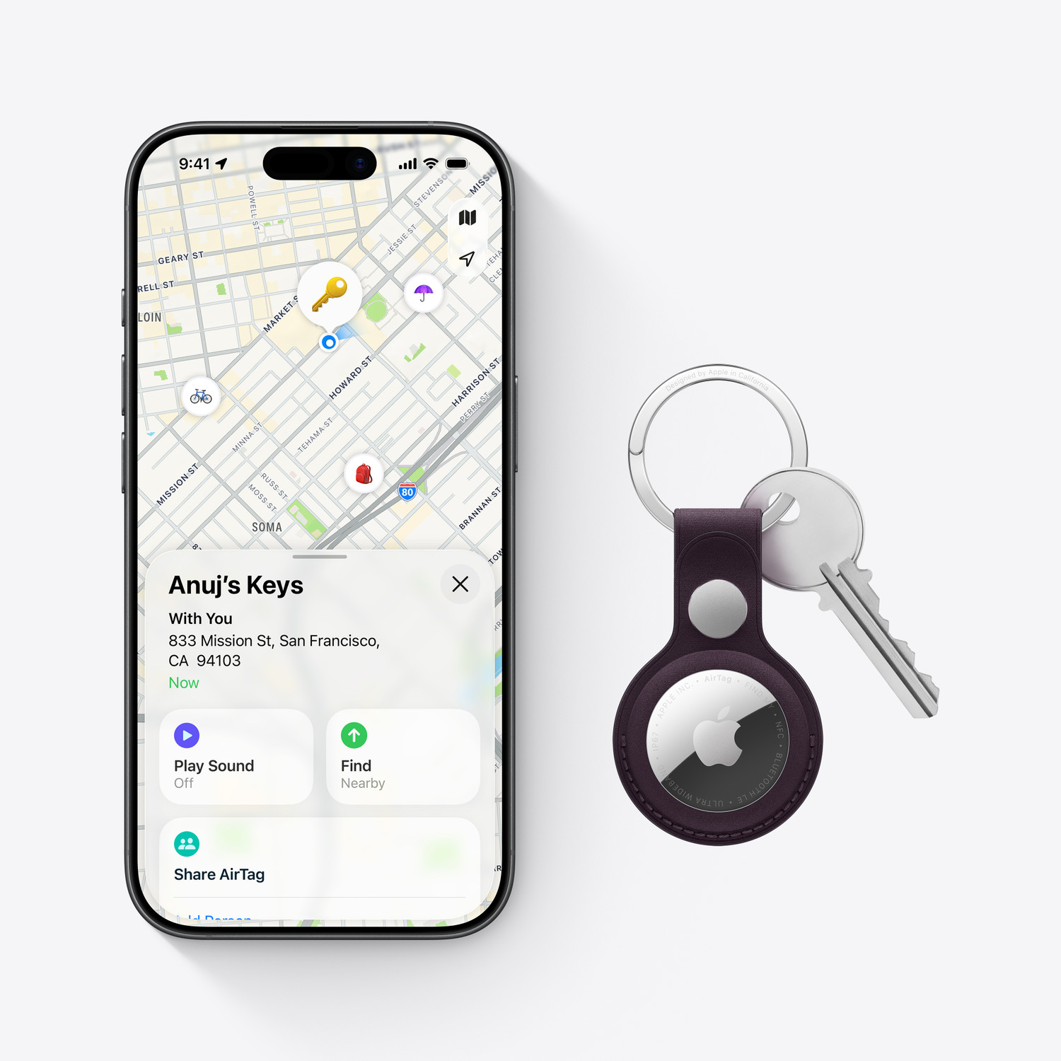 Image of Apple AirTag 4 pack Location Smart Tracker