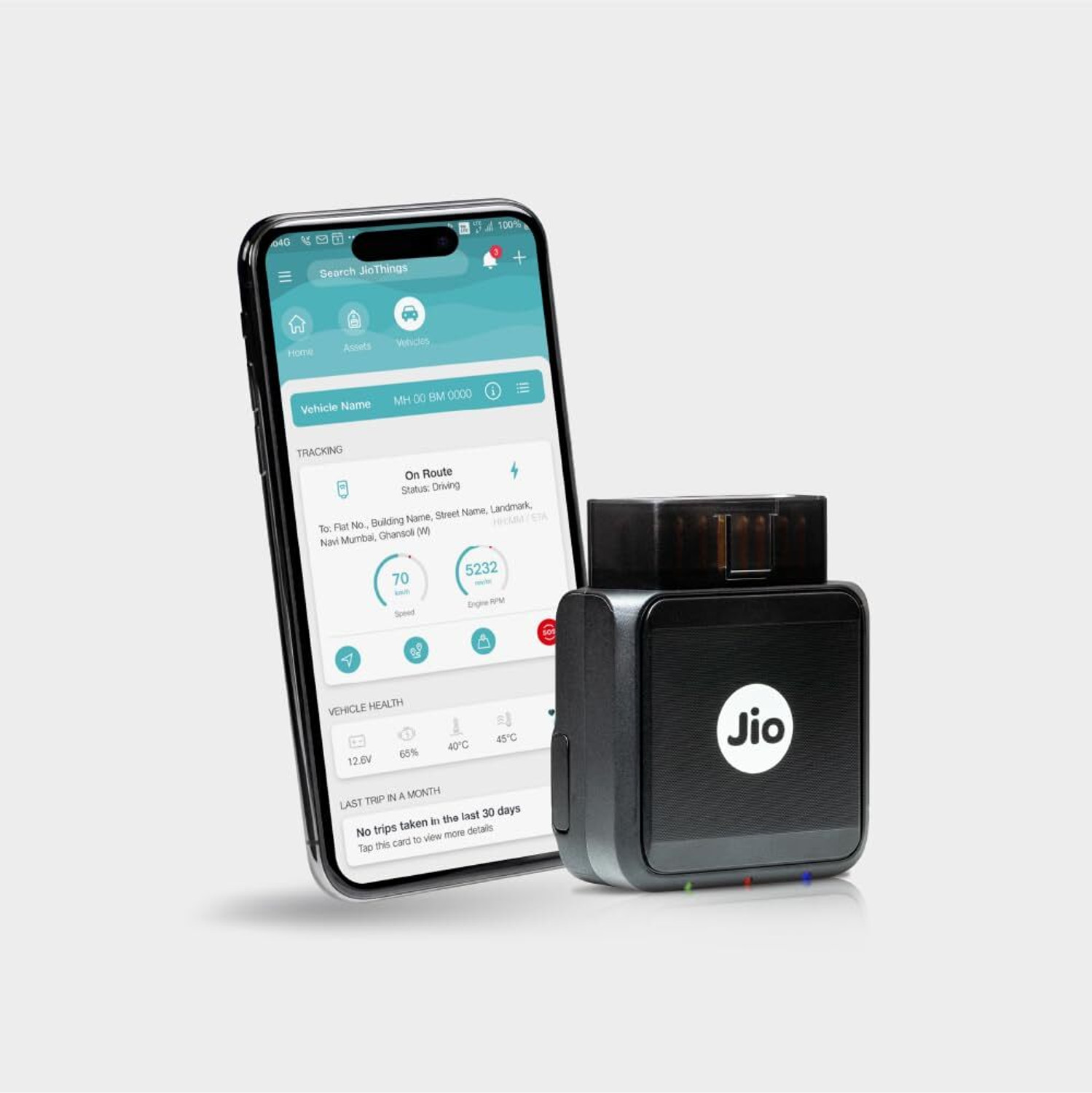 Image of Jio JioMotive OBD 4G GPS Tracker & Wi-fi Router, Plug n Play, 1 Year Free App GPS Device