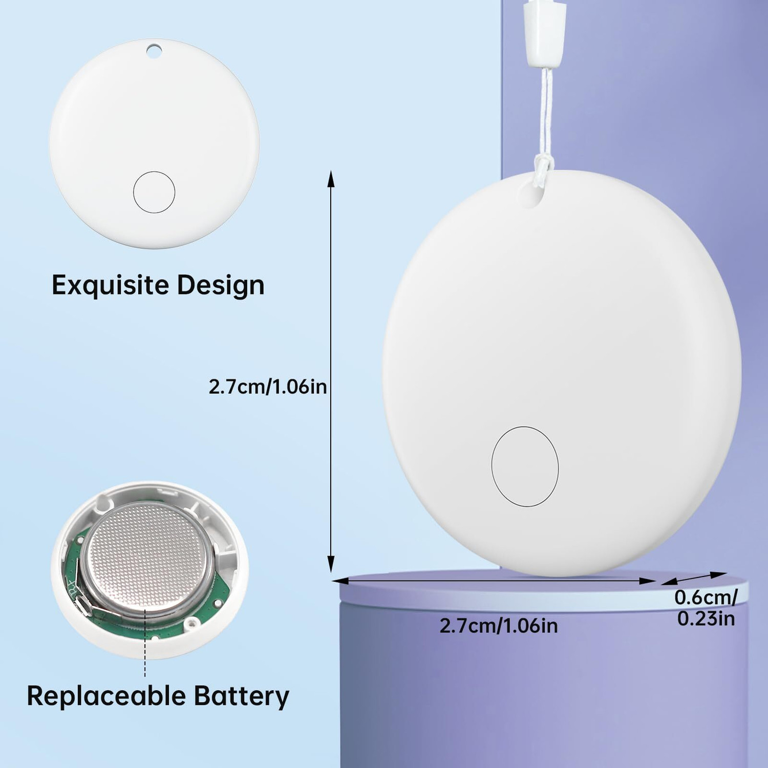 Image of peatop Air Tag|Bluetooth Luggage Tracker Works with Apple Find My(iOS Only)Item Locator Location Smart Tracker