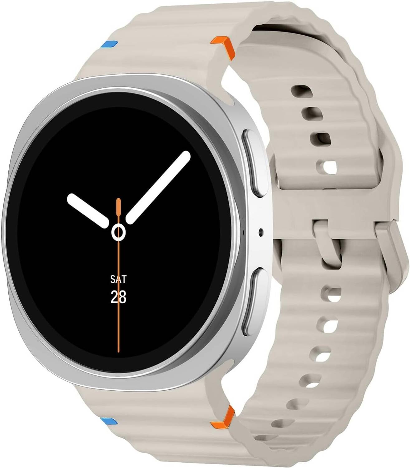 LN KART 20 mm Sport Bands for Galaxy Watch 8 Band 40mm 44mm/Galaxy Watch 8 Classic Band 46mm,No Gap Soft Silicone Strap for Galaxy Watch 8 40 44/8 Classic 46 mm for Men Women Smart Watch Strap