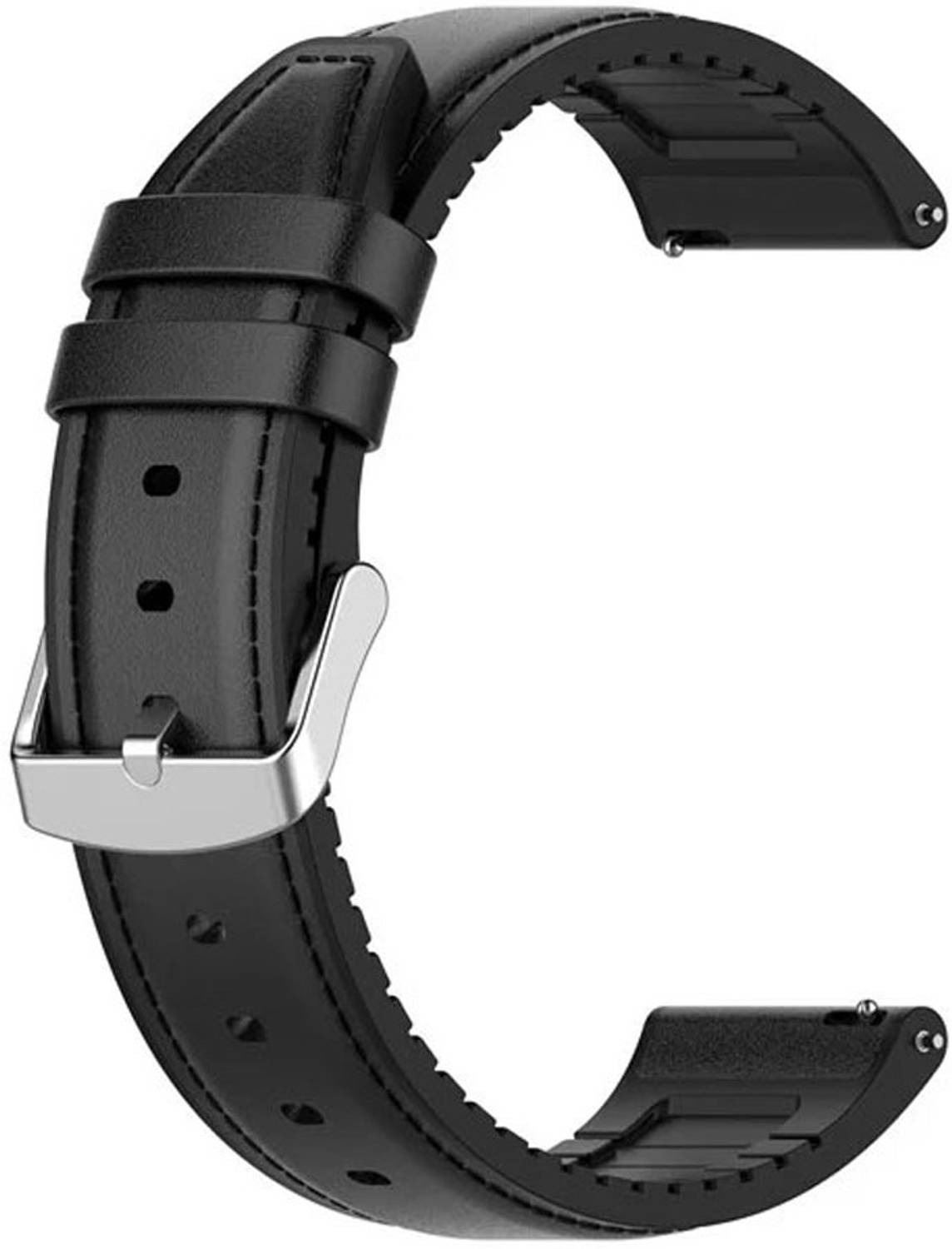 AOnes 22mm Watch Strap Leather Silicone Belt for Amazfit Gtr 4 Smart Watch Strap