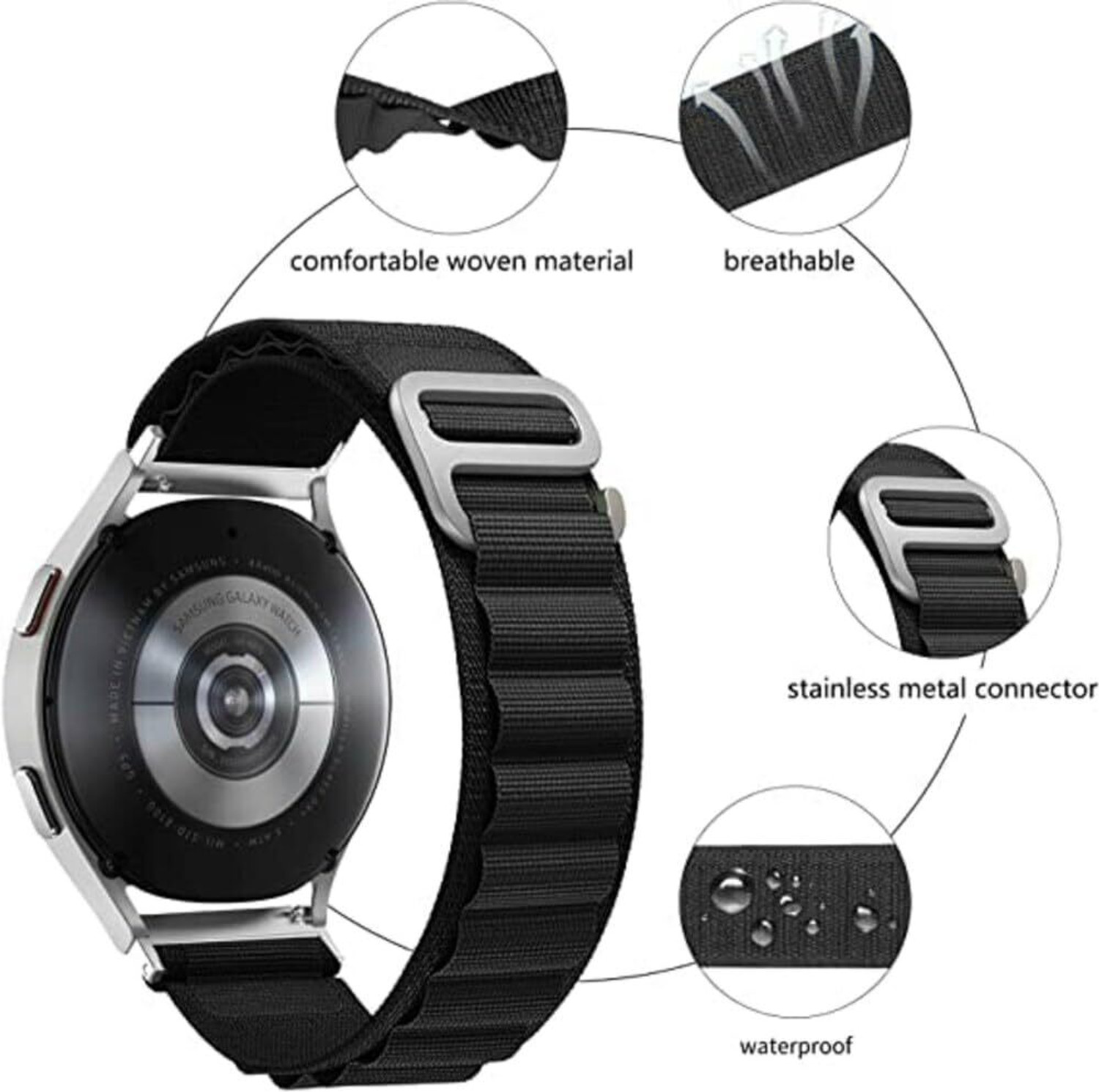 Image of KHR 6 inch Combo 20mm Watch Strap Trail , Alpine Loop Bands 20 MM (For Model See Images) KHR11531 Smart Watch Strap