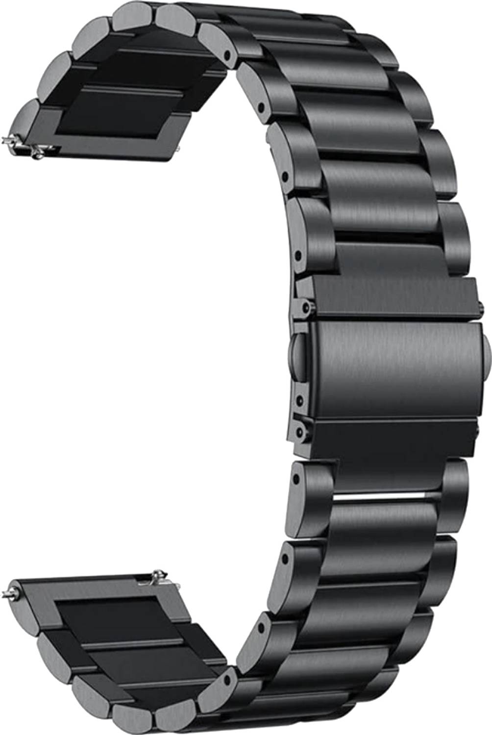 ACM Metal Watch Strap for Noise Colorfit Qube 2 Black - Image 1