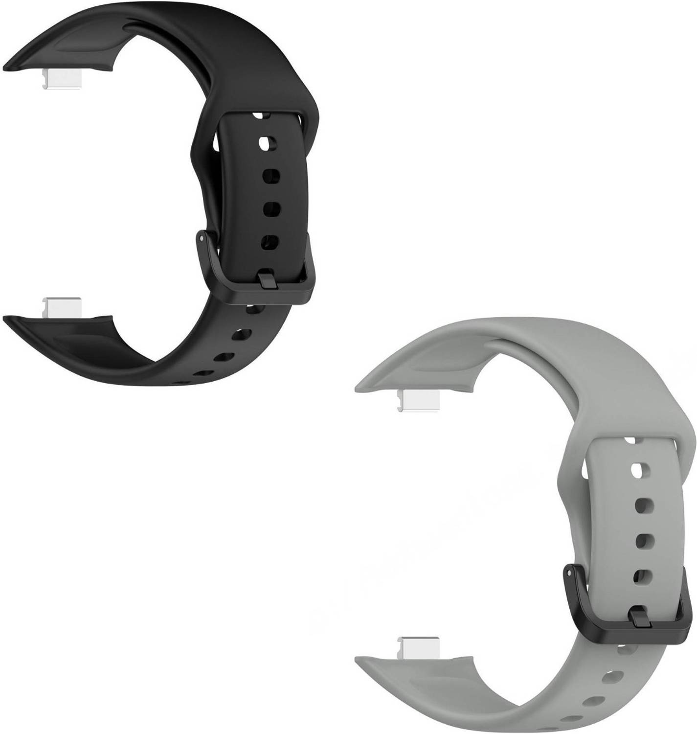 valente Silicone Strap Compatible with Redmi Watch Move | Soft Replacement Watch Band | Adjustable Sport Wrist Band with Secure Buckle (pack of 2) Smart Watch Strap