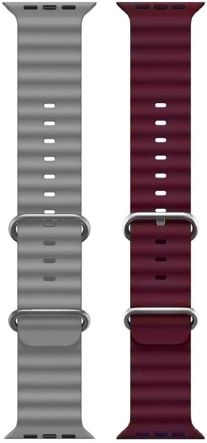 ABSOLUTE LIFESTYLE 2.5 cm Ocean Smart Watch Strap Belt for Ultra Watch 49 mm, Series 8 / 7 45 mm, Series 6 / 5 / 4 44 mm, Series 3 / 2 / 1 42 mm, T800 Ultra, Watch 8 Ultra, i8 Pro Max, W26, T800. Smart Watch Strap