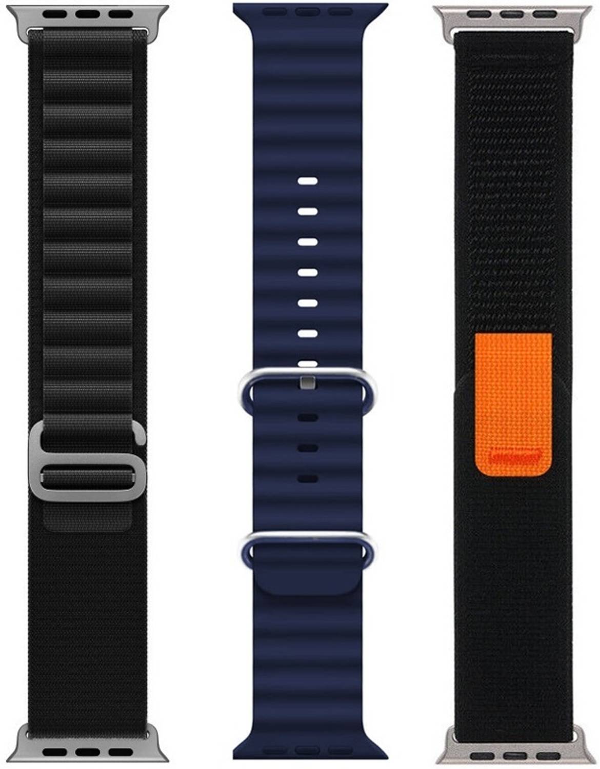 PUNAK 44 mm Ultra Watch Strap, Smart Watch Strap Belt for Ultra Watch 49 mm, Series 8 / 7 45 mm, Series 6 / 5 / 4 44 mm, Series 3 / 2 / 1 42 mm, T800 Ultra, Watch 8 Ultra, i8 Pro Max, W26, T800 Smart Watch Strap