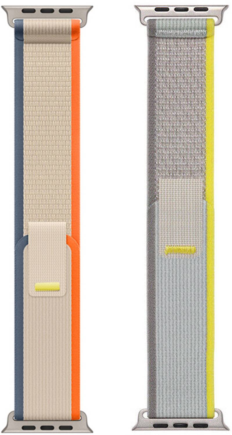 BLACK LOVIES 44 mm Nylon Trail Loop Smart Watch Strap Belt for Ultra Watch 49 mm, Series 8 / 7 45 mm, Series 6 / 5 / 4 44 mm, Series 3 / 2 / 1 42 mm, T800 Ultra, Watch 8 Ultra, i8 Pro Max, W26, T800 Smart Watch Strap