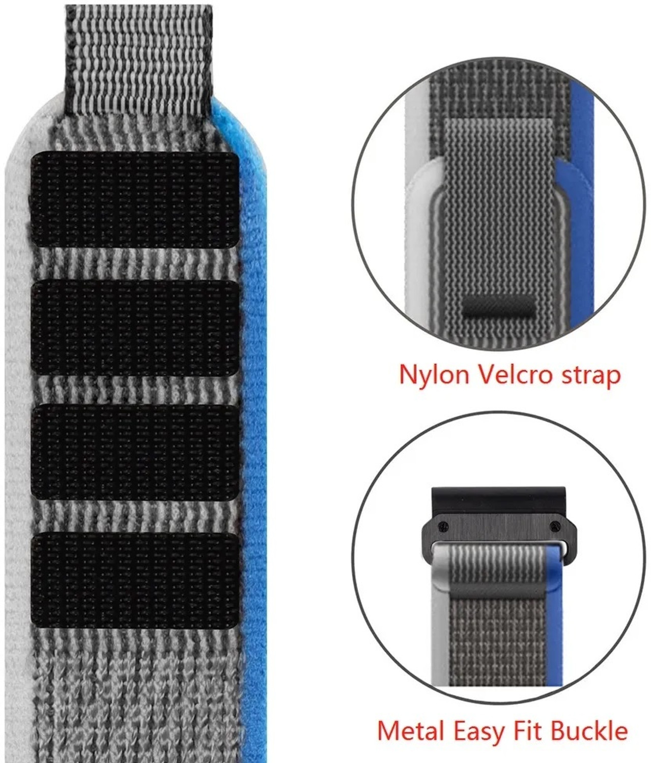 Image of KHR 6 inch Combo 20mm Watch Strap Trail , Alpine Loop Bands 20 MM (For Model See Images) KHR11531 Smart Watch Strap