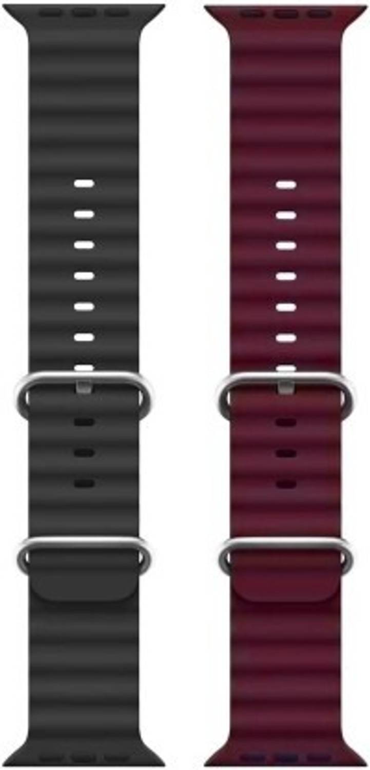 Gadgetzilla Ocean Smart Watch Strap Belt for Ultra Watch 49 mm, Series 8 / 7 45 mm, Series 6 / 5 / 4 44 mm, Series 3 / 2 / 1 42 mm, T800 Ultra, Watch 8 Ultra, i8 Pro Max, W26, T800. Smart Watch Strap Smart Watch Strap
