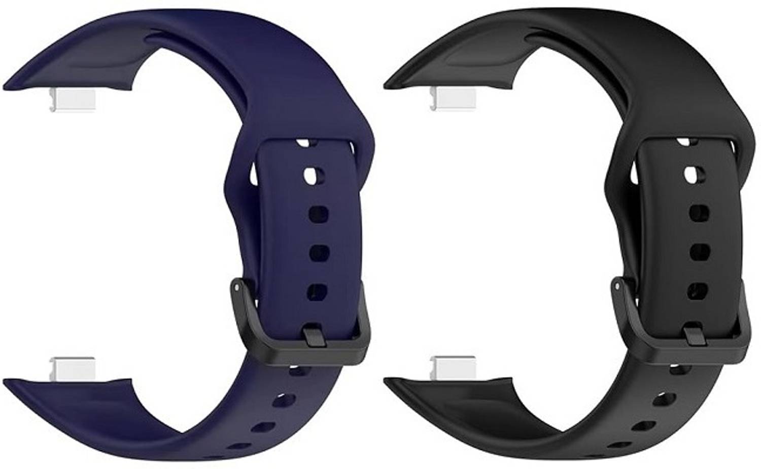 RUPELIK (Pack Of 2)Soft Silicone Watch Band Compatible with Redmi Watch Move Smart Watch Strap