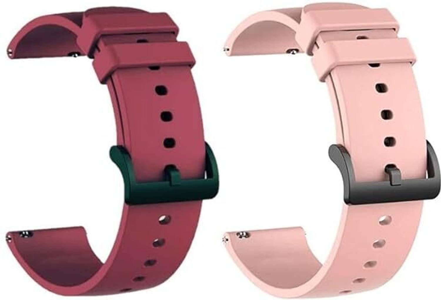 Firetook 22mm Silicone Strap for Smart Watches Compatible with Noise, Fireboltt, Boat Xtend, Pebble, Boat, Boat Flash, Noise Color fit,Ultra Smart Watch Smart Watch Strap