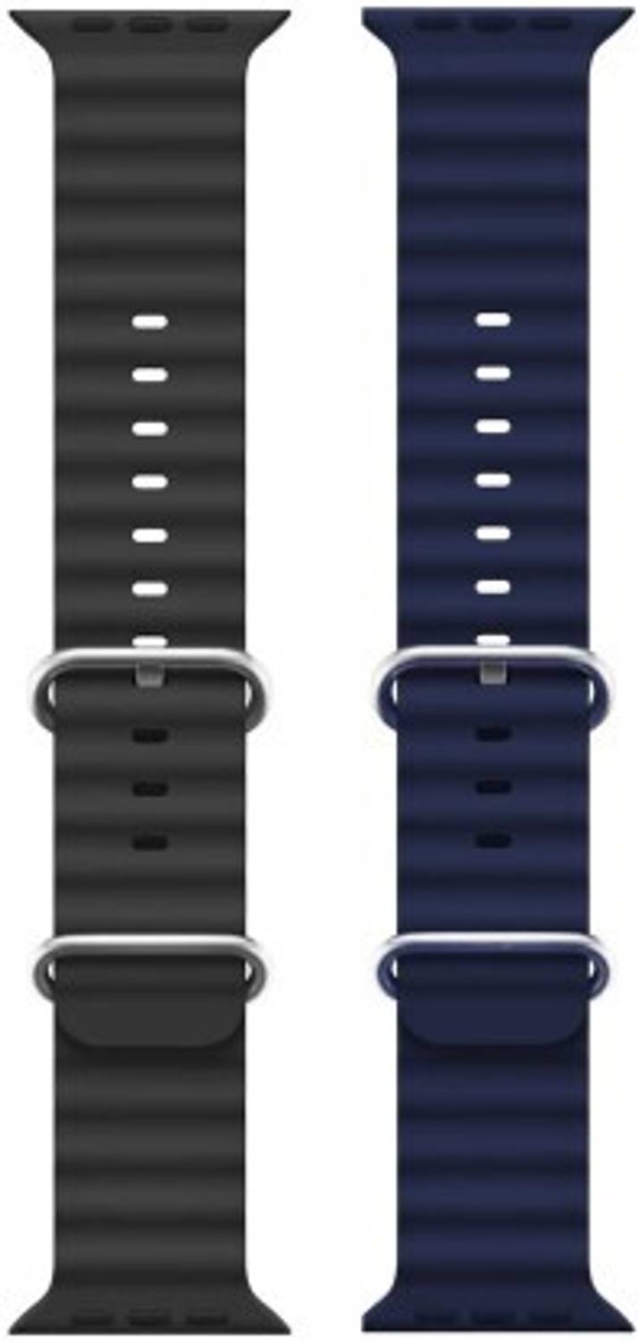 Gadgetzilla Ocean Smart Watch Strap Belt for Ultra Watch 49 mm, Series 8 / 7 45 mm, Series 6 / 5 / 4 44 mm, Series 3 / 2 / 1 42 mm, T800 Ultra, Watch 8 Ultra, i8 Pro Max, W26, T800. Smart Watch Strap Smart Watch Strap