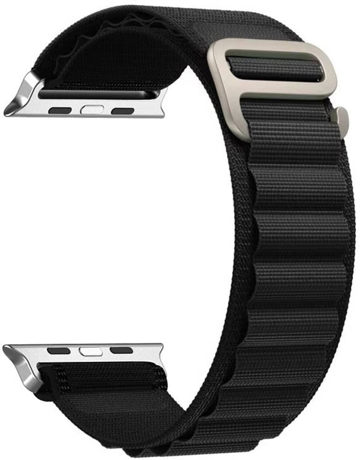 AOnes Alpine Nylon Loop Watch Strap Slide 42mm 44mm 45mm 46mm 49mm for Ptron Pulsefit Ultra Smart Watch Strap