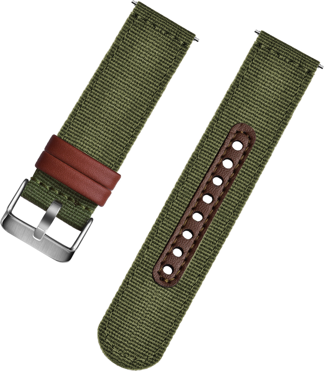Image of TIMEWEAR Strap with Quick Release Pin Sidebar, Nylon Braided Sports, Compatible Lug width 22 mm Fabric Watch Strap
