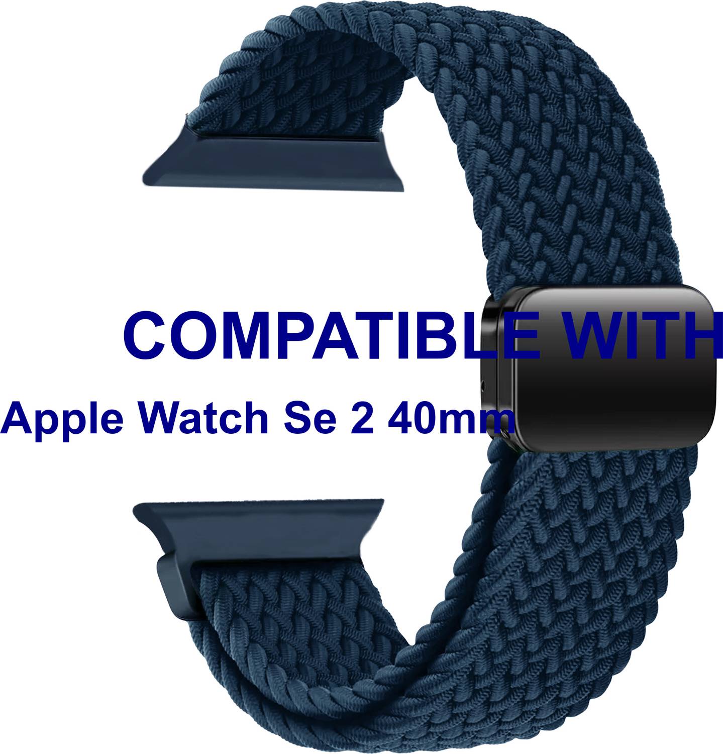 ACM WSM26N40BL1706 Sliding 44mm 49mm Watch Strap Woven Braided Magnetic for Apple Watch Se 2 40mm Smartwatch Blue Smart Watch Strap