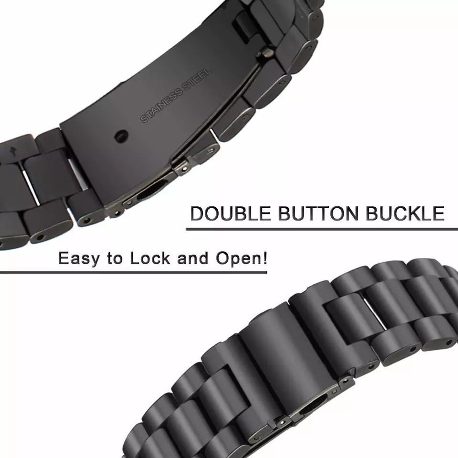 Image of Colorcase Stainless Steel Strap Compatible with Noise Colorfit Icon 2 Smart Watch Smart Watch Strap