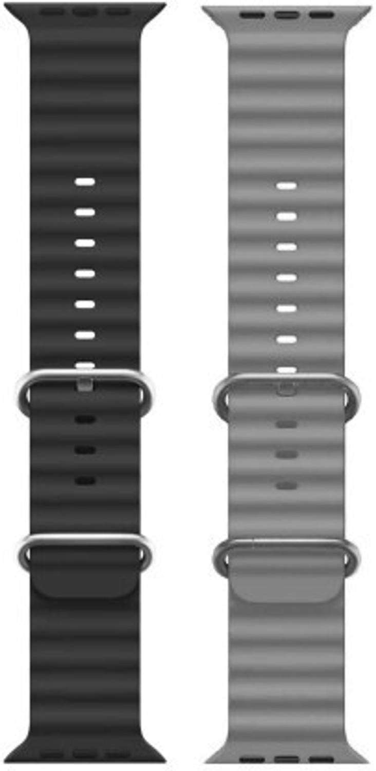 Gadgetzilla Ocean Smart Watch Strap Belt for Ultra Watch 49 mm, Series 8 / 7 45 mm, Series 6 / 5 / 4 44 mm, Series 3 / 2 / 1 42 mm, T800 Ultra, Watch 8 Ultra, i8 Pro Max, W26, T800. Smart Watch Strap Smart Watch Strap
