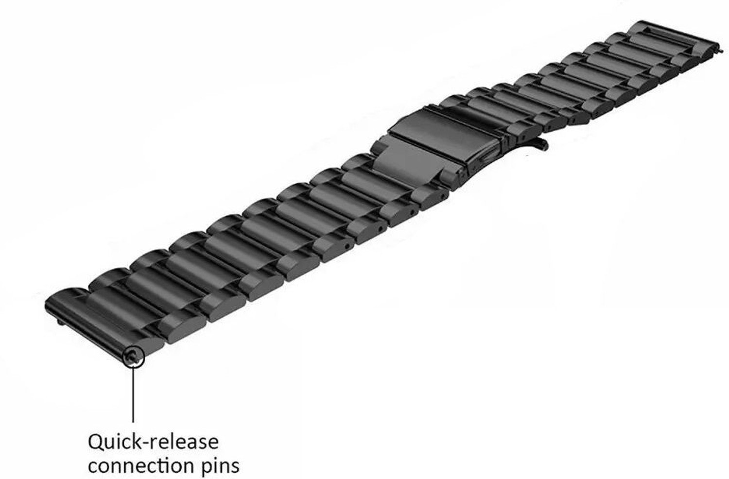 Image of Colorcase Stainless Steel Strap Compatible with Noise Colorfit Icon 2 Smart Watch Smart Watch Strap