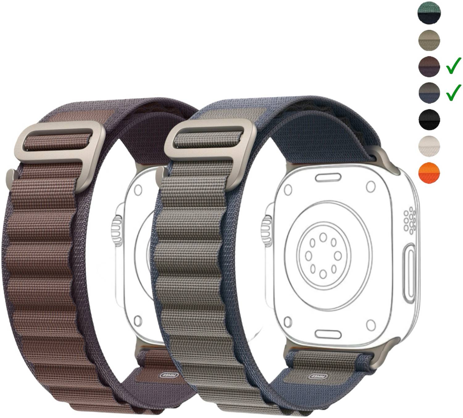 onefit Trail Loop Nylon Band for 42,44,45,49(mm) Smart Watch Strap