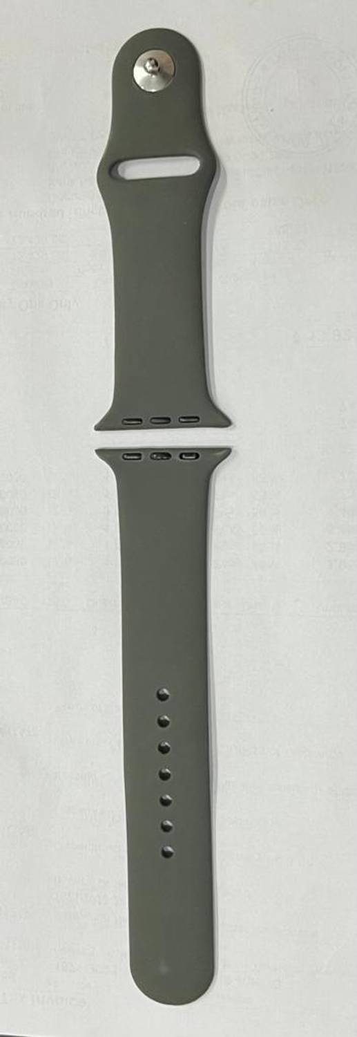 ALLURE Soft Silicone Sport Loop 42mm/44mm Strap Dark Grey Smart Watch Strap