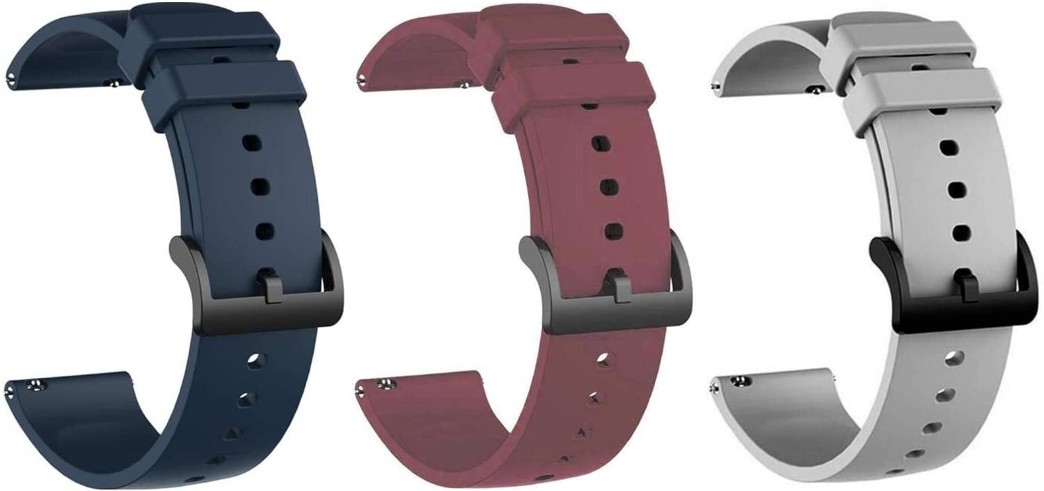 LORENZ 22 mm BS-BLU-MRN-GRY Smart Watch Strap