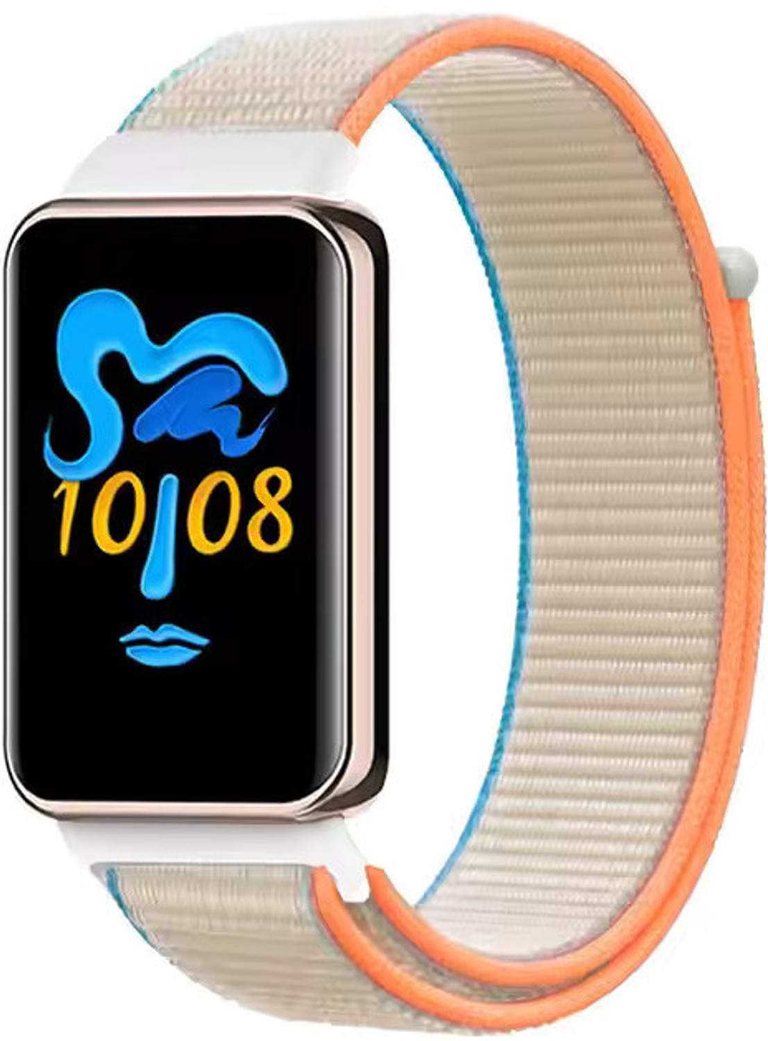 Image of valente Nylon Loop Strap Compatible with Huawei Band 8 /9 /10 - Soft, Adjustable & Breathable Replacement Band Smart Band Strap