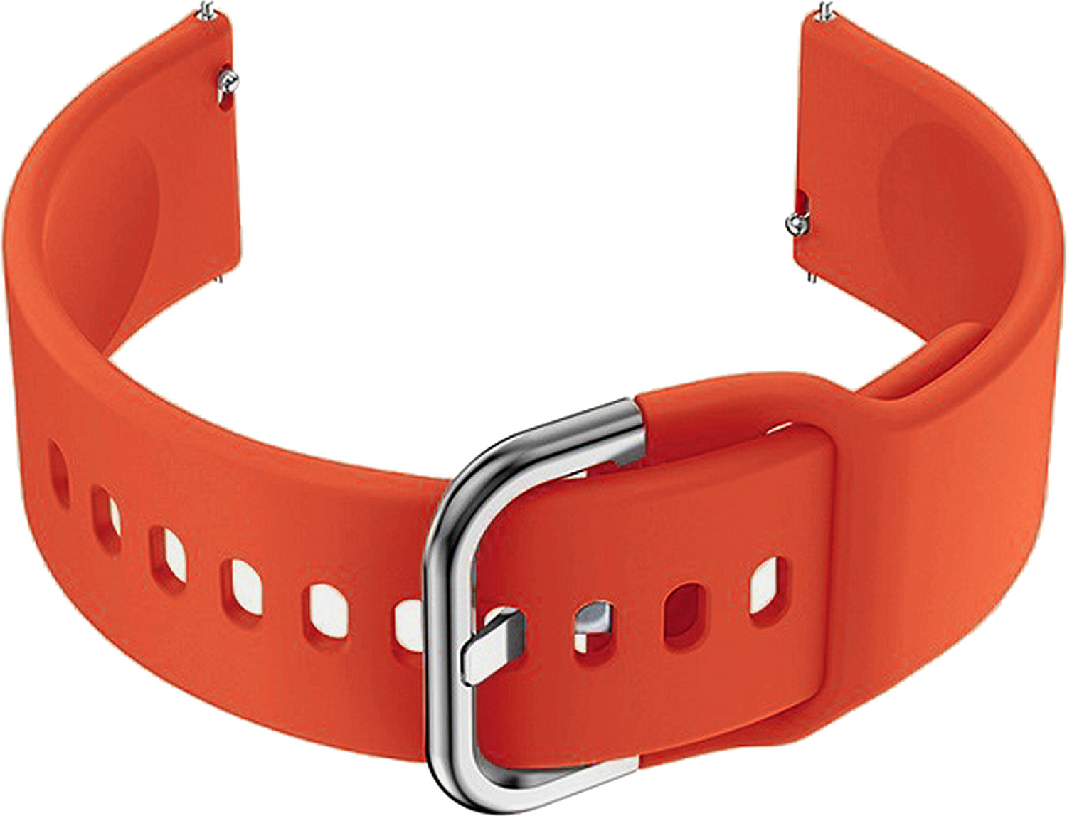Image of ACM WSM8H22OR1715 Watch Strap Silicone Belt 22mm for Molife Sense A Dynamic Round ( Smartwatch Sports Hook Band Orange) Smart Watch Strap