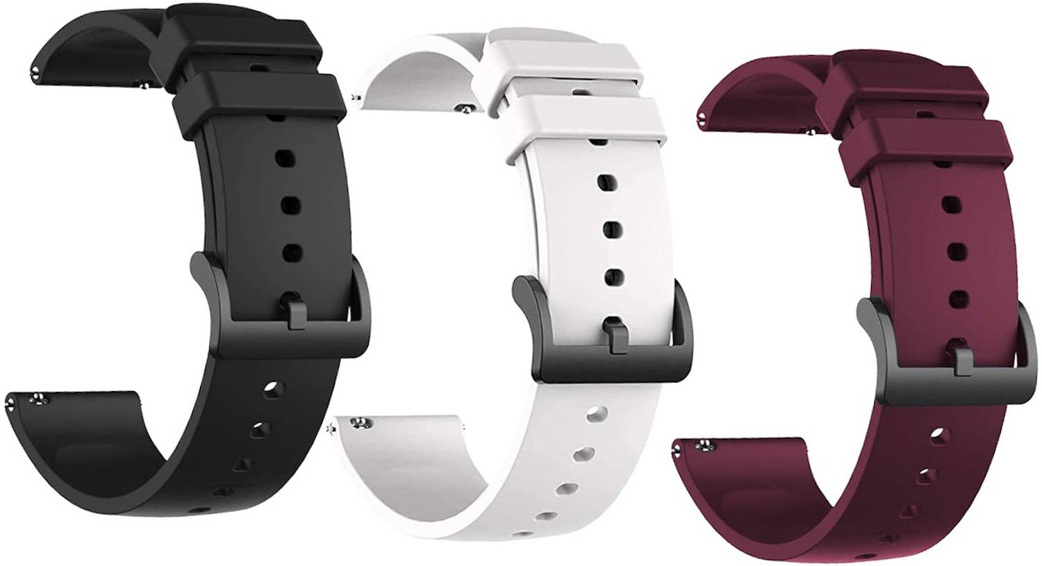 BLACK LOVIES 22 mm Smart Watch Strap Belt compatible with BOAT LUNAR DISCOVERY smartwatch strap Smart Watch Strap