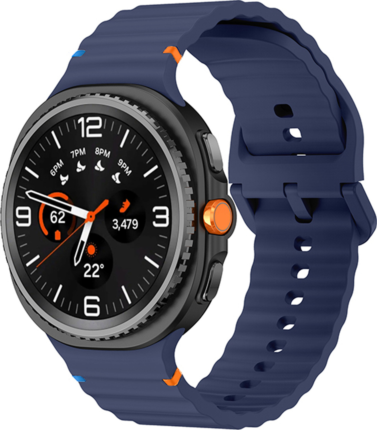 Image of Zapper Silicone Strap for Galaxy Watch 8 / Watch 8 Classic (Upgraded Silicone Color Points) Smart Watch Strap