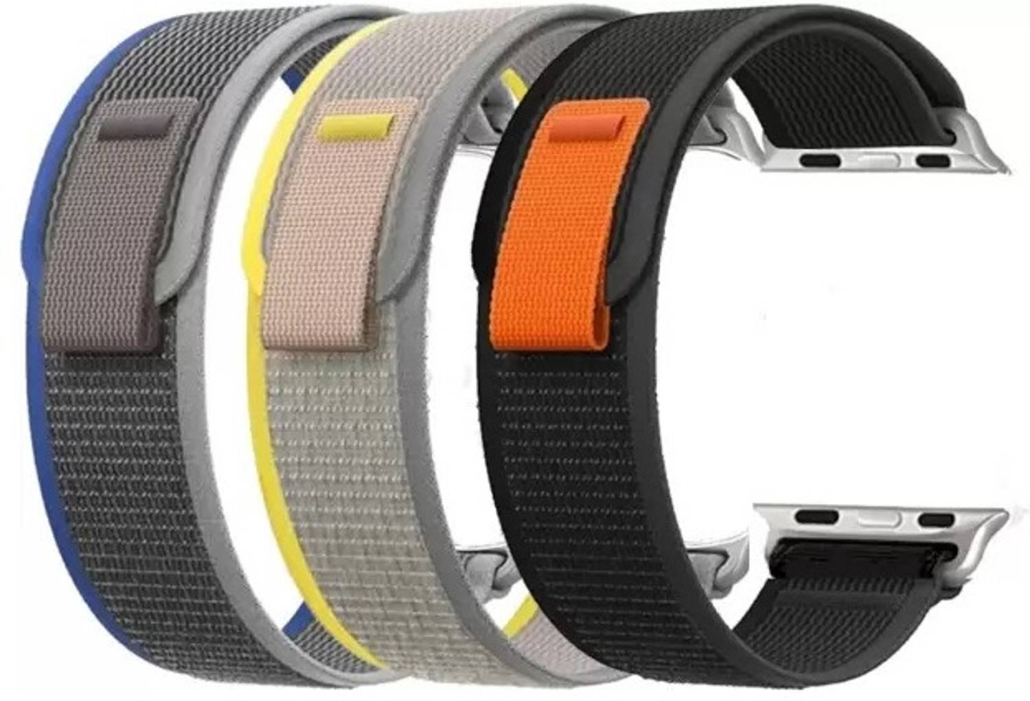 Firetook Velcro Loop Nylon Bands/Straps Compatible with Watch T55/T550 W26, 49mm 45mm 44mm 42mm Men & Women, Adjustable Strap Premium Strap for iWatch Ultra Series SE 8 7 6 5 4 3 2 1 Smart Watch Strap Smart Watch Strap