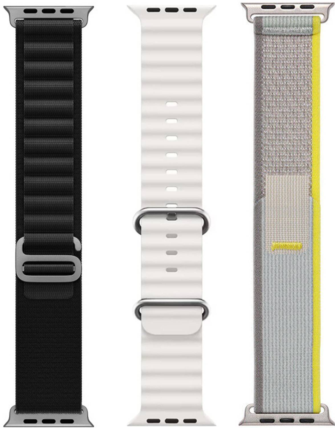 BLACK LOVIES 44 mm Ultra Watch Strap, Smart Watch Strap Belt for Ultra Watch 49 mm, Series 8 / 7 45 mm, Series 6 / 5 / 4 44 mm, Series 3 / 2 / 1 42 mm, T800 Ultra, Watch 8 Ultra, i8 Pro Max, W26, T800 Smart Watch Strap