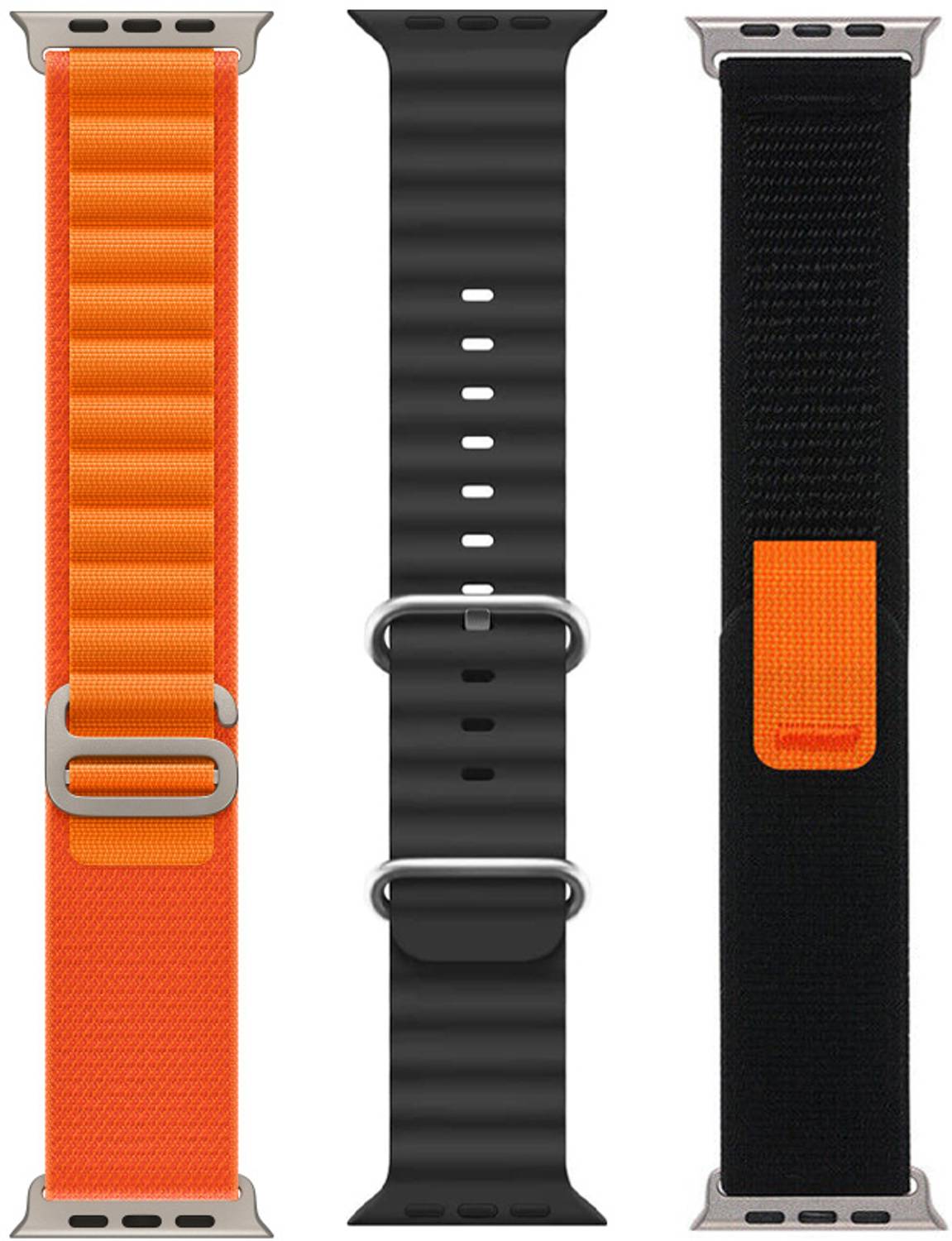 BLACK LOVIES 44 mm Ultra Watch Strap, Smart Watch Strap Belt for Ultra Watch 49 mm, Series 8 / 7 45 mm, Series 6 / 5 / 4 44 mm, Series 3 / 2 / 1 42 mm, T800 Ultra, Watch 8 Ultra, i8 Pro Max, W26, T800 Smart Watch Strap