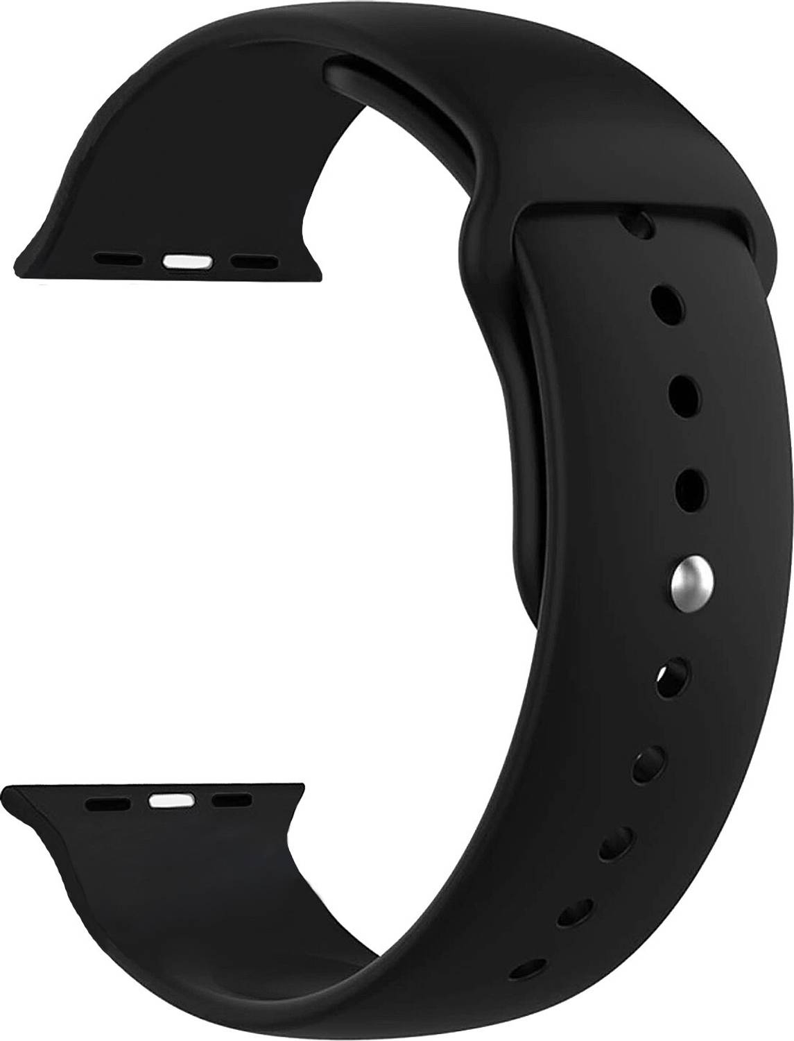 ACM Sliding Watch Strap Silicone Belt for Adcom Armour Smartwatch Band Black Smart Watch Strap