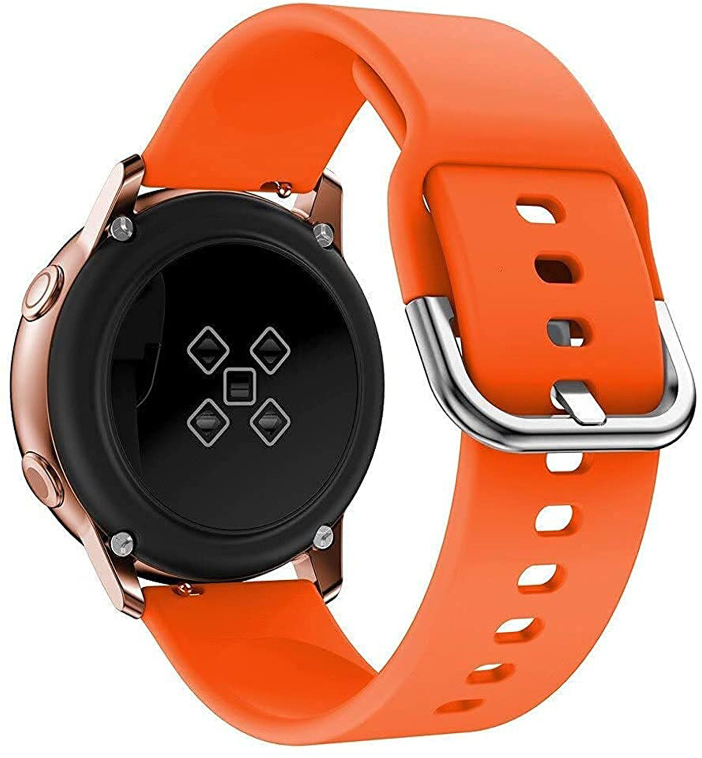 Image of ACM WSM8H22OR1715 Watch Strap Silicone Belt 22mm for Molife Sense A Dynamic Round ( Smartwatch Sports Hook Band Orange) Smart Watch Strap