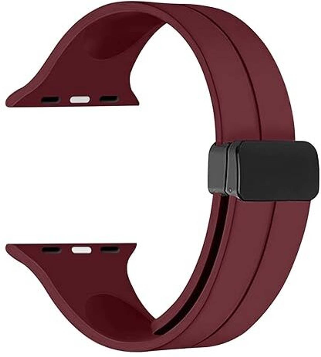 DPJ 8 inch Soft Silicone Sport Band Compatible with Watch Ultra 49mm 46mm 45mm 44mm 42mm Magnetic Clasp Adjustable Strap For iWatch Series 11 10 9 8 7 6 5 4 3 2 1 SE Ultra 2nd gen (Only Strap, No Watch) Smart Watch Strap