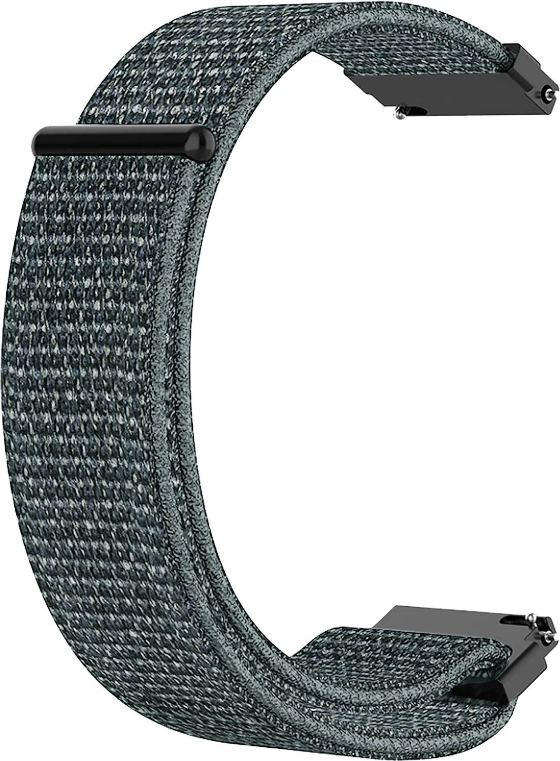 Image of ACM Watch Strap Nylon Soft Loop 20mm for Noise Colorfit Icon Buzz (Sports Band Grey) Smart Watch Strap (Grey)