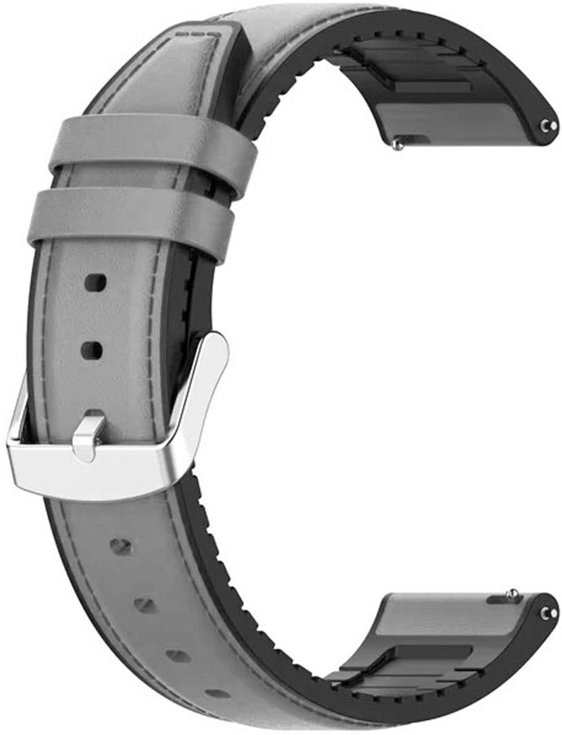AOnes 22mm Watch Strap Leather Silicone Belt for Amazfit Gtr 4 Smart Watch Strap